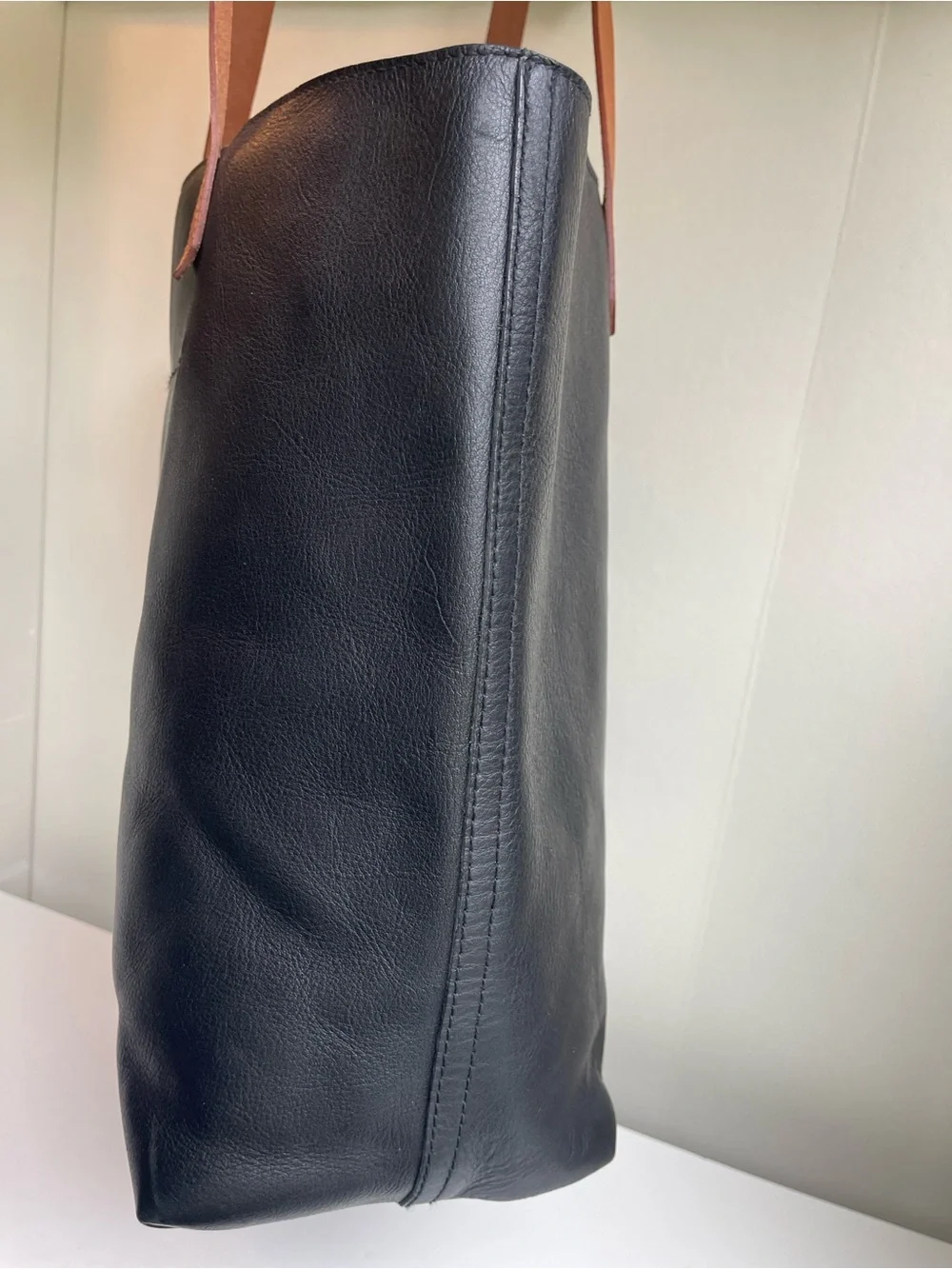 Madewell Top Zip Leather Tote Bag